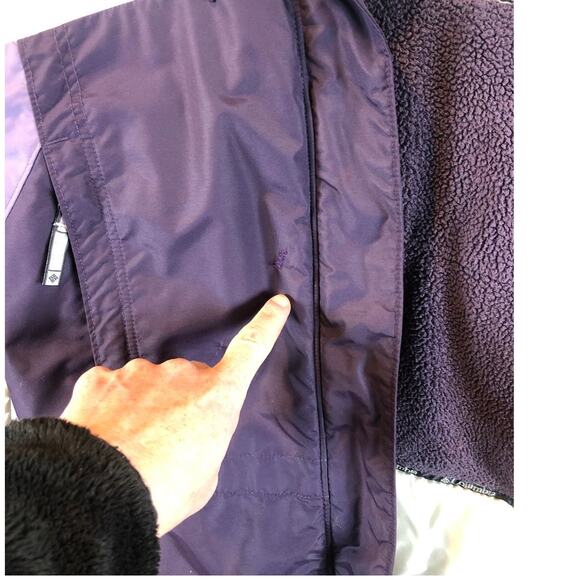 Columbia ladies hooded winter ski jacket purple & white size medium - Picture 16 of 16